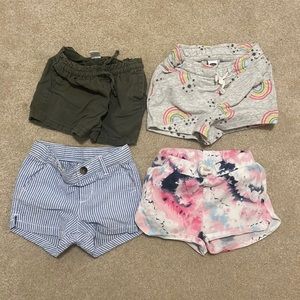 Five pairs of Old Navy shorts.  18-24 months.